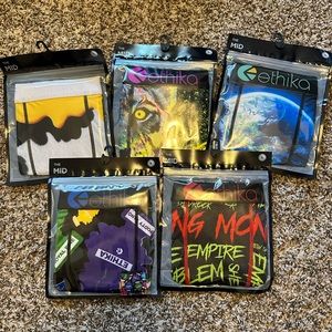 5 Pairs Ethika Mens Mid Fit - Assorted Styles
